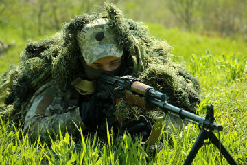 война, учения, военнослужащий, снайпер, винтовка