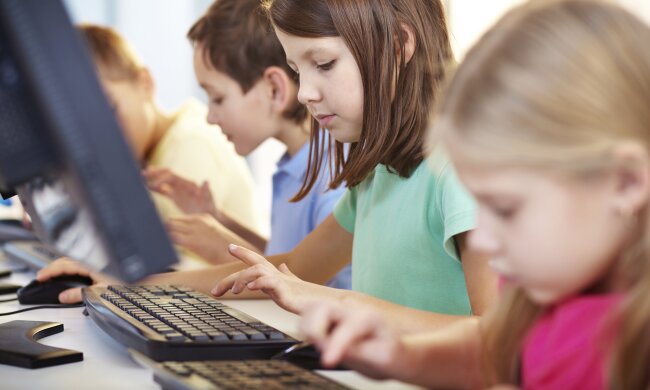 дети,компьютер