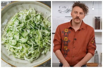 "Мастер Шеф" Клопотенко дав рецепт простого салату з капусти, додавши до нього незвичайну заправку: дає приємний смак фрукту
