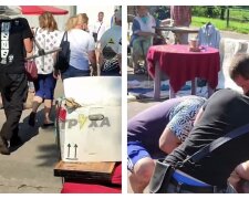 Вооруженный мужчина устроил переполох на рынке в Харькове, видео
