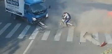 велосипедист авария