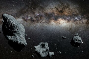 астероид, космос, метеорит