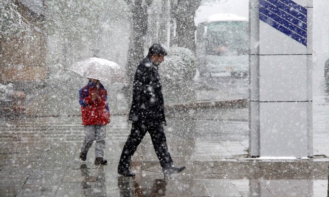 погода, мокрый снег