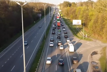Ограничение движения транспорта в Полтаве