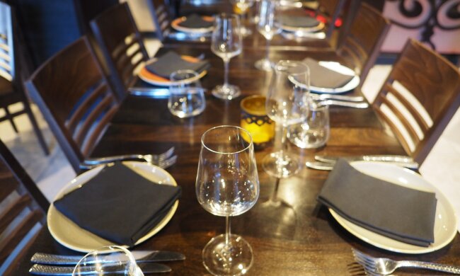 ресторан, стакан, бокал