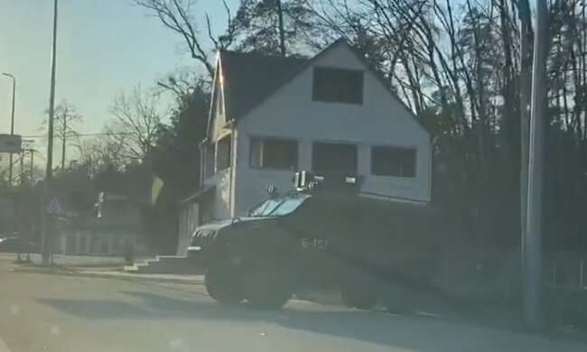 бронетехника под Киевом, карантин