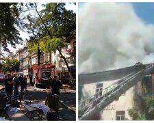 Пожежа знищила дах будинку в центрі Одеси: наслідки показали з висоти