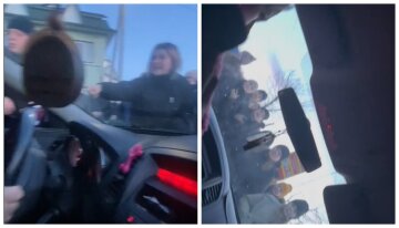На Прикарпатье разъяренная толпа на блокпосте избила женщину и ребенка