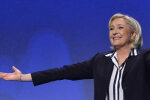 Presidential Candidate Marine Le Pen Holds A Rally Meeting In Nice