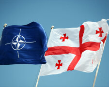 Грузия и НАТО флаги
