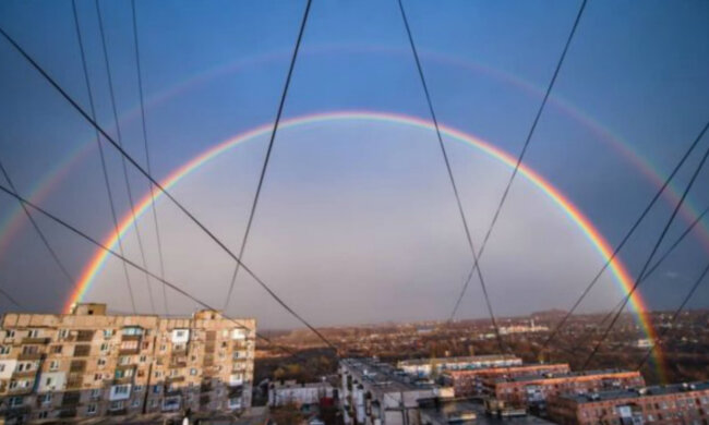 весна радуга