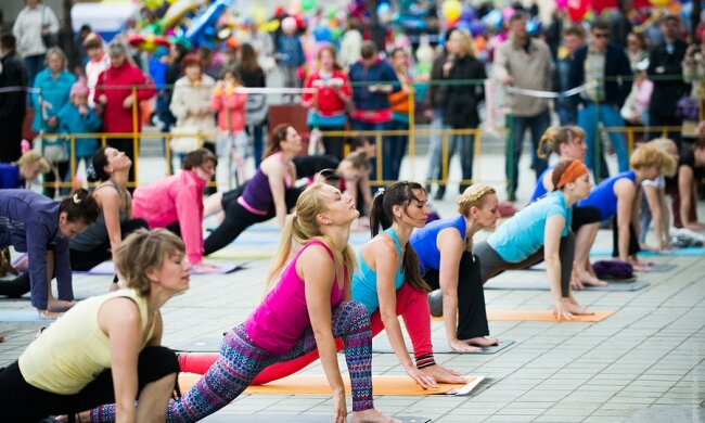 йога, девушки