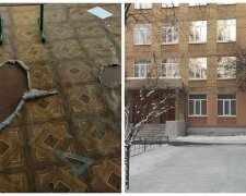 У Києві показали занедбаний стан класу, на підлозі зяють дірки: директор веліла батькам мовчати