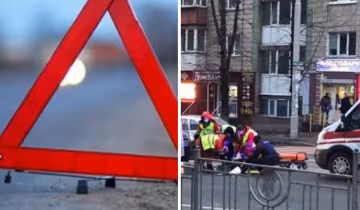 В Киеве женщина сбила пешехода на "зебре" и сбежала: фото с места ДТП