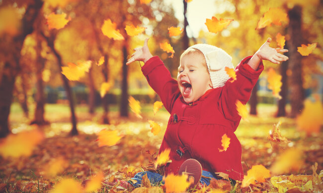 выходные в октябре 2018, осень, ребенок, радость