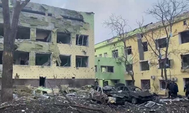 Мариуполь, уничтоженная детская больница