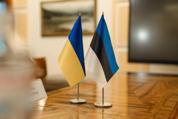 Эстония, Украина флаги