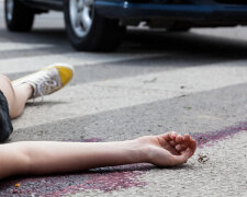 Unconscious woman at accident scene