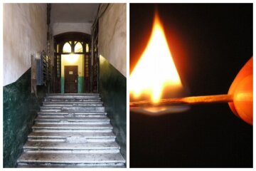 "Чекала поки розгориться": у центрі Одеси пенсіонерка підпалила під'їзд, відео