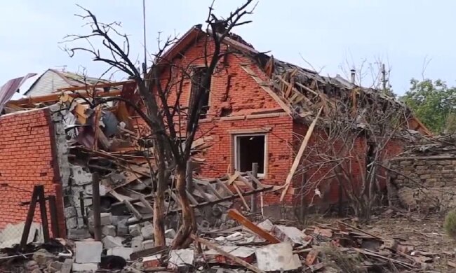 будинок, руїни, війна