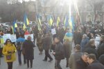 На митинге против блокады Донбасса произошла стычка — фото