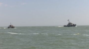 Чорне море, російські кораблі, скріншот: YouTube