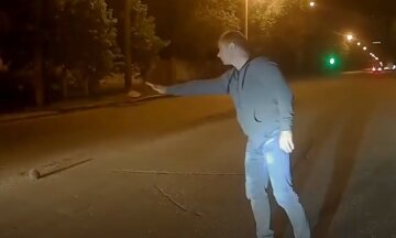 В Харькове мужчина рискнул жизнью из-за "колючего малыша", видео: не смог проехать мимо