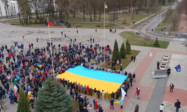 Энергодар, Украина, украинцы, митинг