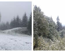 Зима раптово обрушилася на українську землю: кадри першого снігу