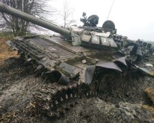 российский танк, война