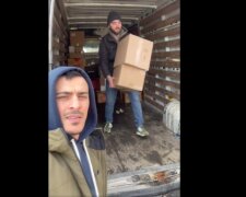 Иван Лисовой и Георгий Зантарая доставили гуманитарную помощь в опасный район Киевщины