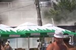 Из-за взрыва начался пожар на пляже в Одессе, все в дыму: видео ЧП