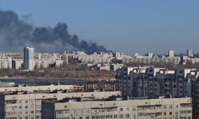 Харьков, пожар, война, обстрел