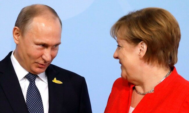 меркель, путин