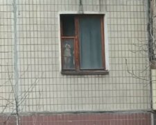 "Год назад уже выпадал": малыш повис на окне многоэтажки в Кривом Роге, вопиющее видео