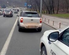 П'яний у мотлох водій поставив на вуха весь Київ: кадри з місця інциденту
