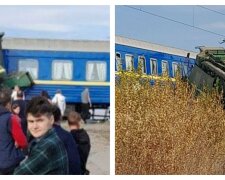 НП з поїздом "Укрзалізниці": багатотонна машина протаранила вагон, кадри з місця