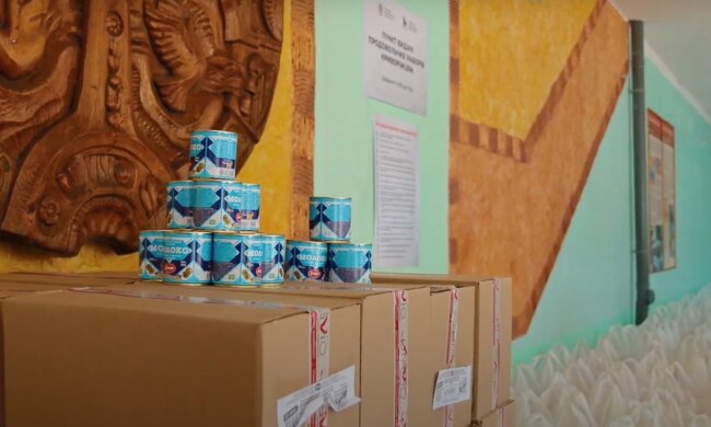 Безкоштовні продукти для ВПО та пенсіонерів у Сумській області