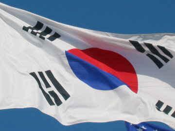 флаг южная корея