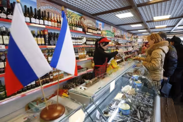 У Росії похизувалися, що санкції не вплинули на асортимент продуктів