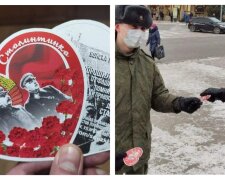 У "ЛНР" закоханим замість валентинок на 14 лютого роздали "сталінтинки": божевільні кадри
