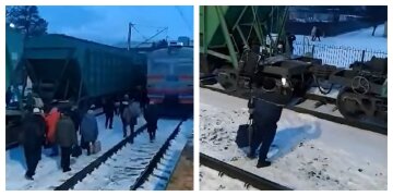 Под Киевом люди массово пострадали из-за товарного поезда, кадры: «пошли по мосту и…»