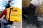 Кур'єри Glovo побили водія на жвавій дорозі, кадри нападу потрапили в Мережу: "Причиною стало..."