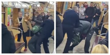 Работник метро решил проучить пьяного хулигана и поплатился: появилось видео с места