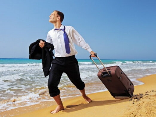 море, турист