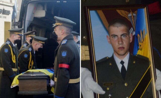 Українці зі сльозами на очах попрощалися з полеглим на Донбасі героєм, фото: "всього 21 рік..."