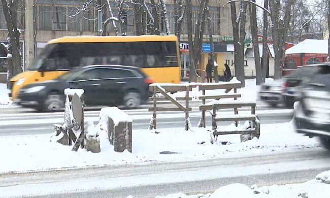 Обмеження руху транспорту в Полтав