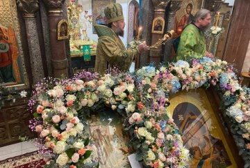 Віряни УПЦ вшанували пам'ять Іоанна Босого у столичному Десятинному монастирі