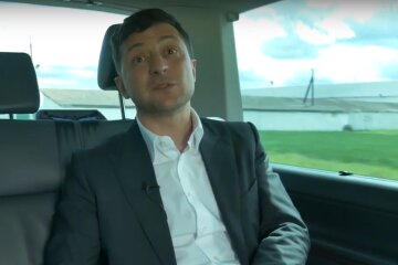 Владимир Зеленский в машине