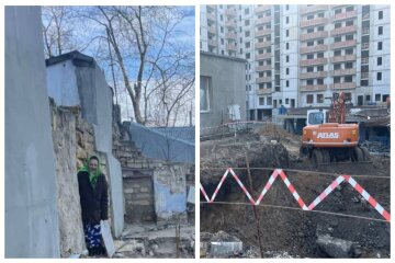 "Страшно выйти на улицу": в Одессе застройщик вырыл котлован под домом пенсионерки